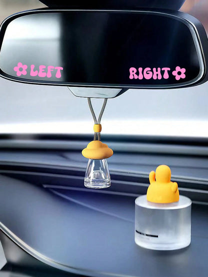 1pc Car Exterior Stickers, Home Decoration Stickers, Personalized Text Stickers, Left And Right Text Stickers
