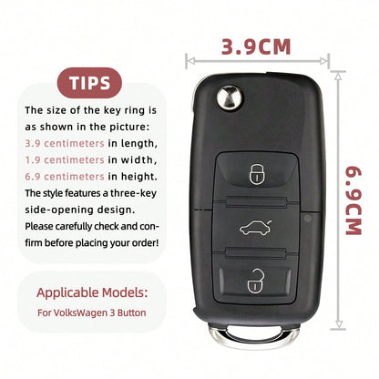 1pc Car Key Case-Vogue Print,Suitable For Jetta Mk6, Polo Mk5, Golf Mk6, Tiguan Mk1, Passat B7, Passat NMS, Caddy Mk3, Beetle, Amarok, Touran Mk1. Advanced Soft-Touch, Does Not Block Signal, Unisex.