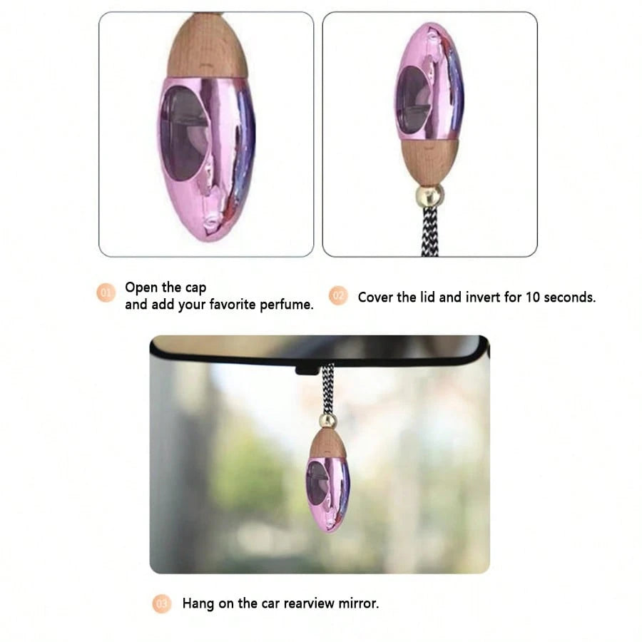 1pc Car Water Drop Shaped Exquisite Aromatherapy Hanging Ornament/Minimalist Car Fragrance Hanging Ornament