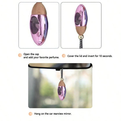 1pc Car Water Drop Shaped Exquisite Aromatherapy Hanging Ornament/Minimalist Car Fragrance Hanging Ornament