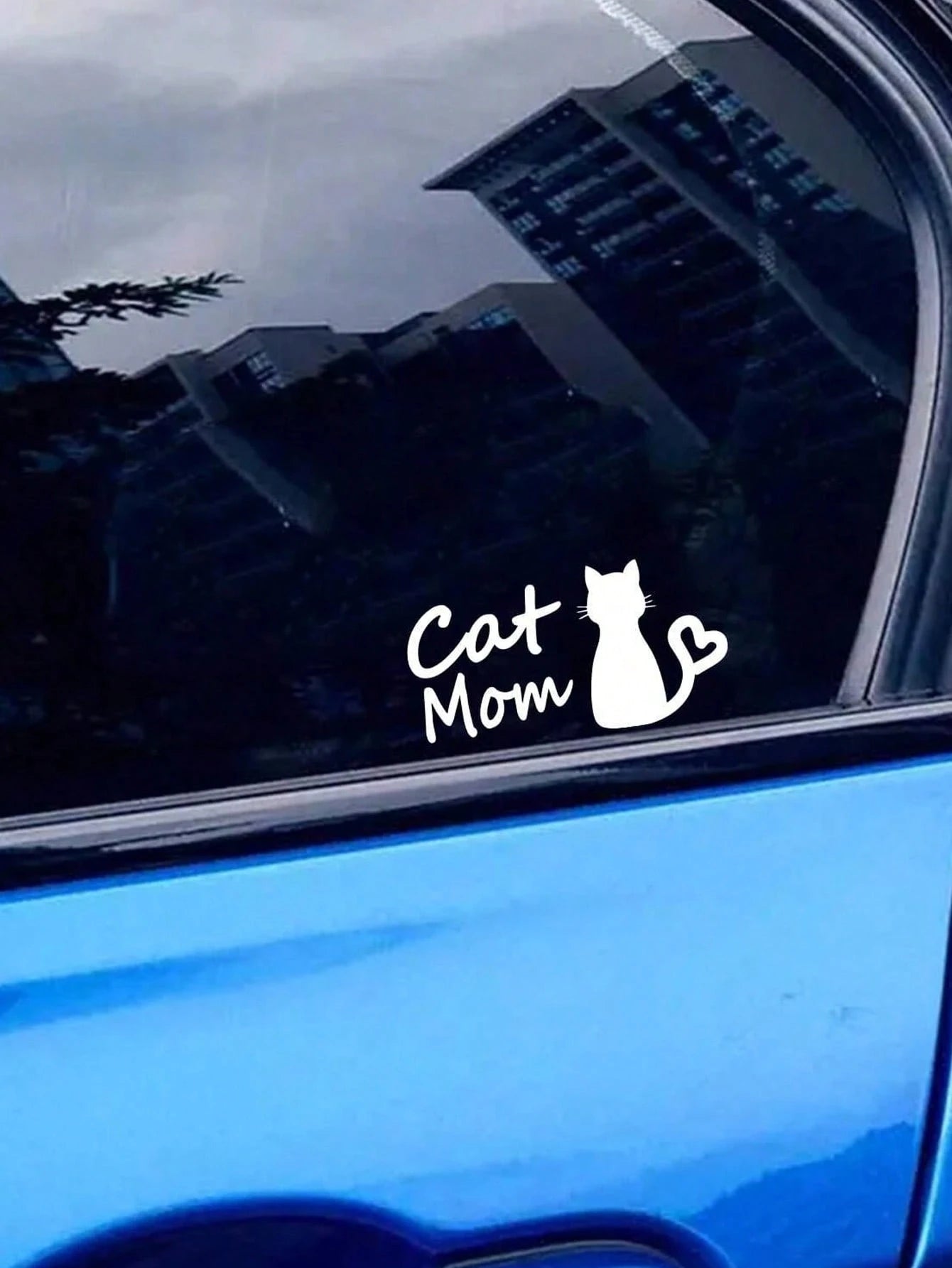 1pc Cat Mom Car Sticker