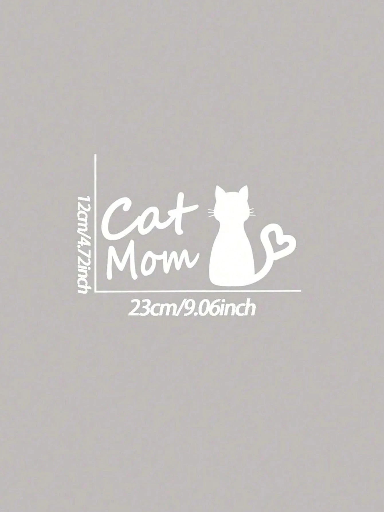 1pc Cat Mom Car Sticker