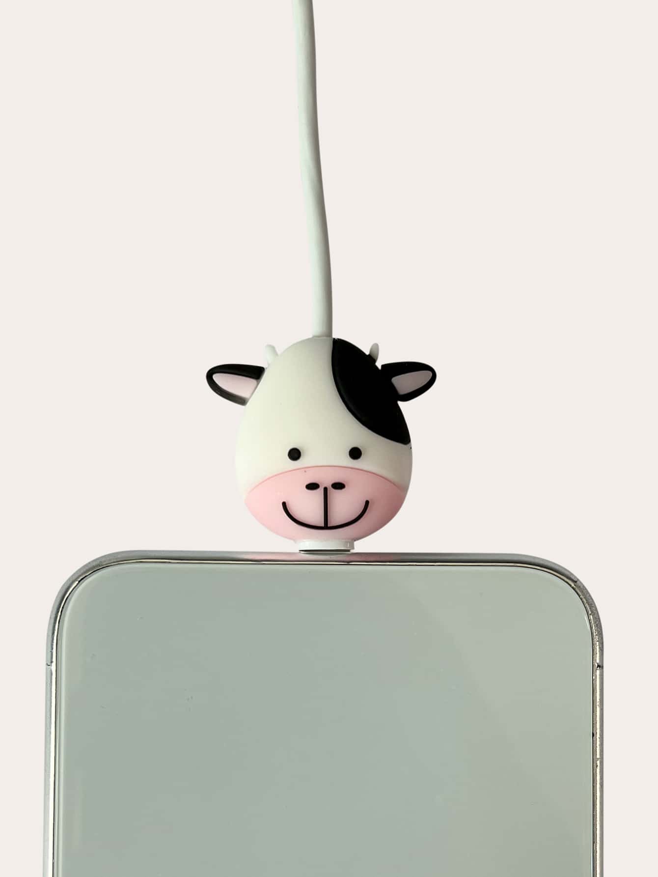 1pc Cow Shaped Data Cable Protector Charger Protector