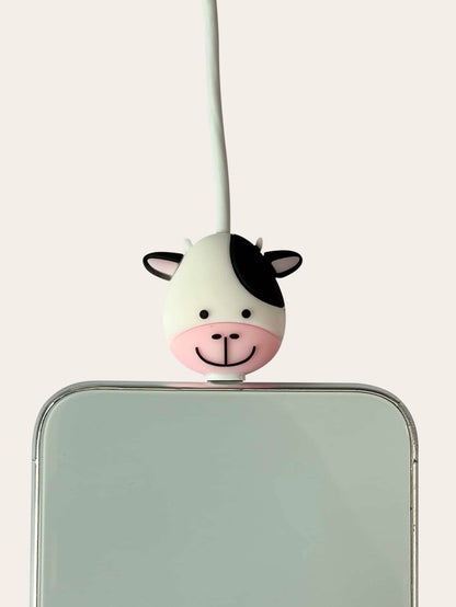 1pc Cow Shaped Data Cable Protector Charger Protector