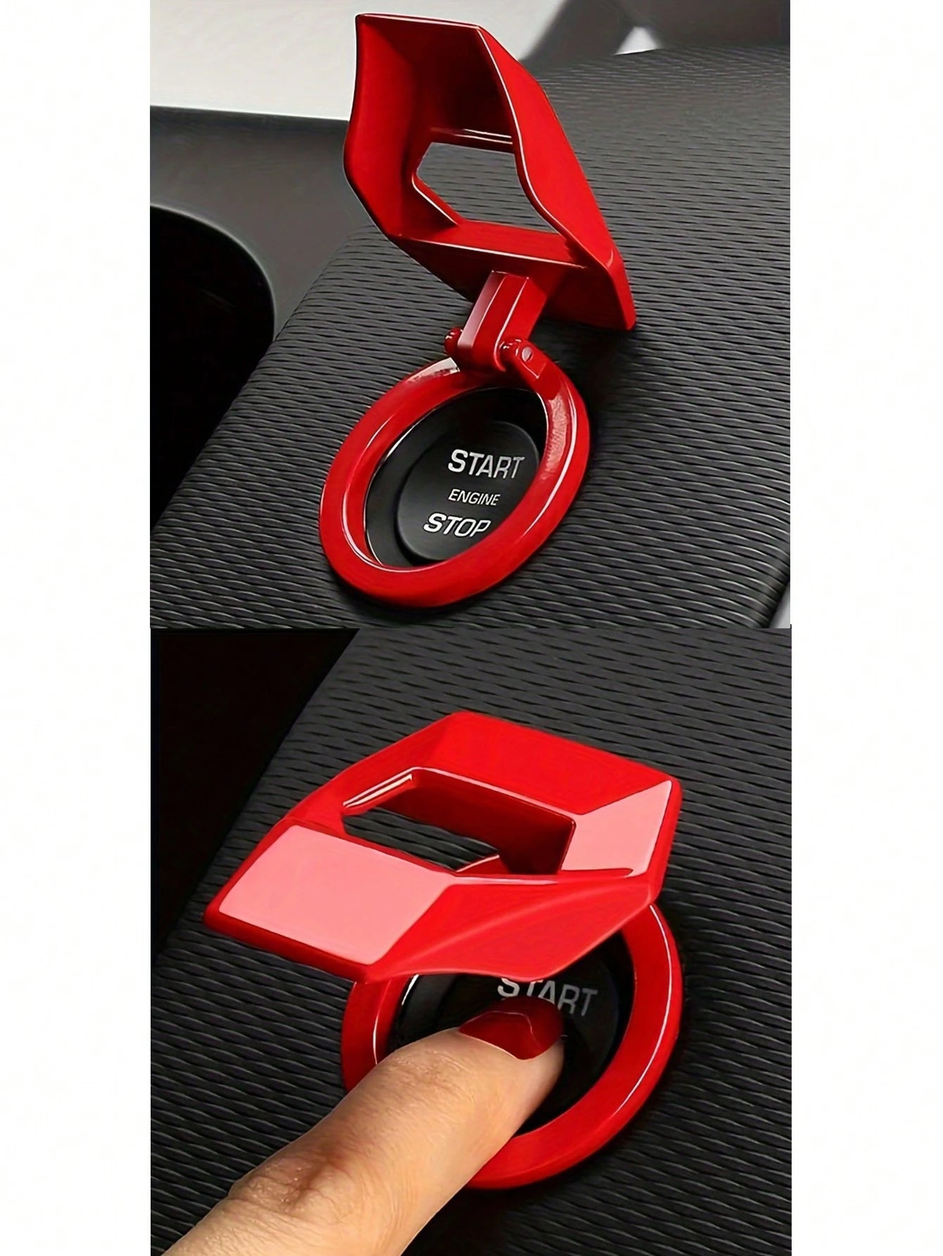 1pc Creative Car Ignition Button Protective Cover, Decorative Sticker For Car Interior Accessories