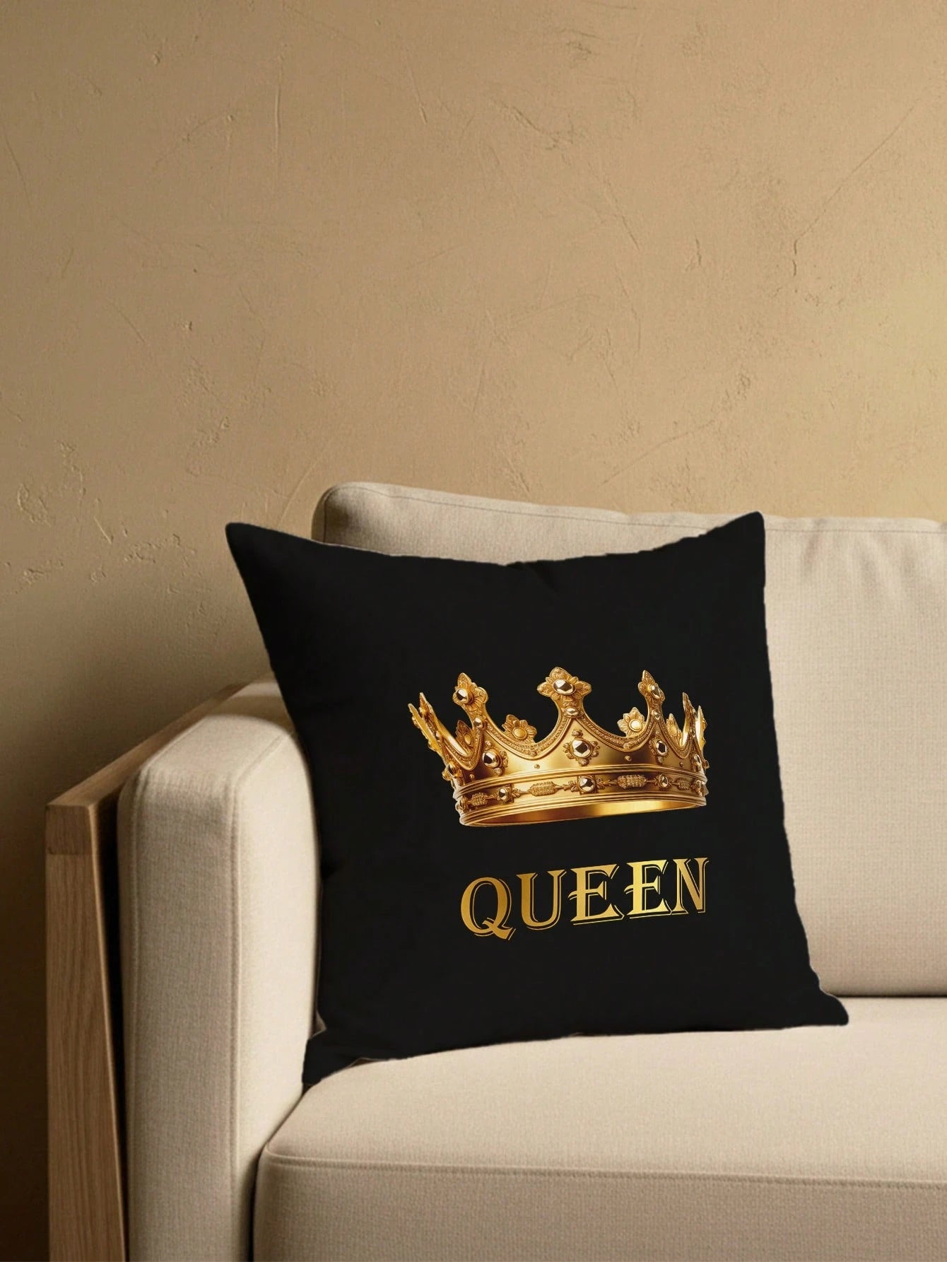1pc Customizable Personalized Text Print Double-Sided Pillowcase, Suitable For Holiday Gifts, DIY Pattern Pillowcase, Gift For Family, Friends And Yourself