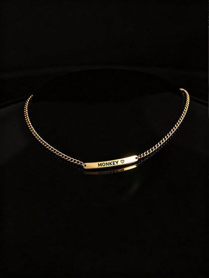 1pc Customized Personalized Bar Necklace- Customized Bar Necklace- Engraved Bar Necklace- Delicate Bar Necklace- Slender Bar Necklace- Christmas Gift