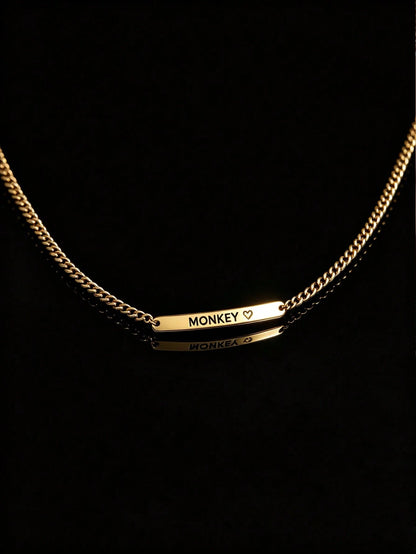 1pc Customized Personalized Bar Necklace- Customized Bar Necklace- Engraved Bar Necklace- Delicate Bar Necklace- Slender Bar Necklace- Christmas Gift