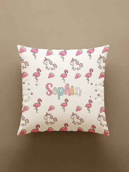 1pc Customized Personalized Text Printed Pillowcase, Double-Sided Printed Pillowcase, Suitable For Holidays, Customizable Name, Gift For Family, Friends And Yourself