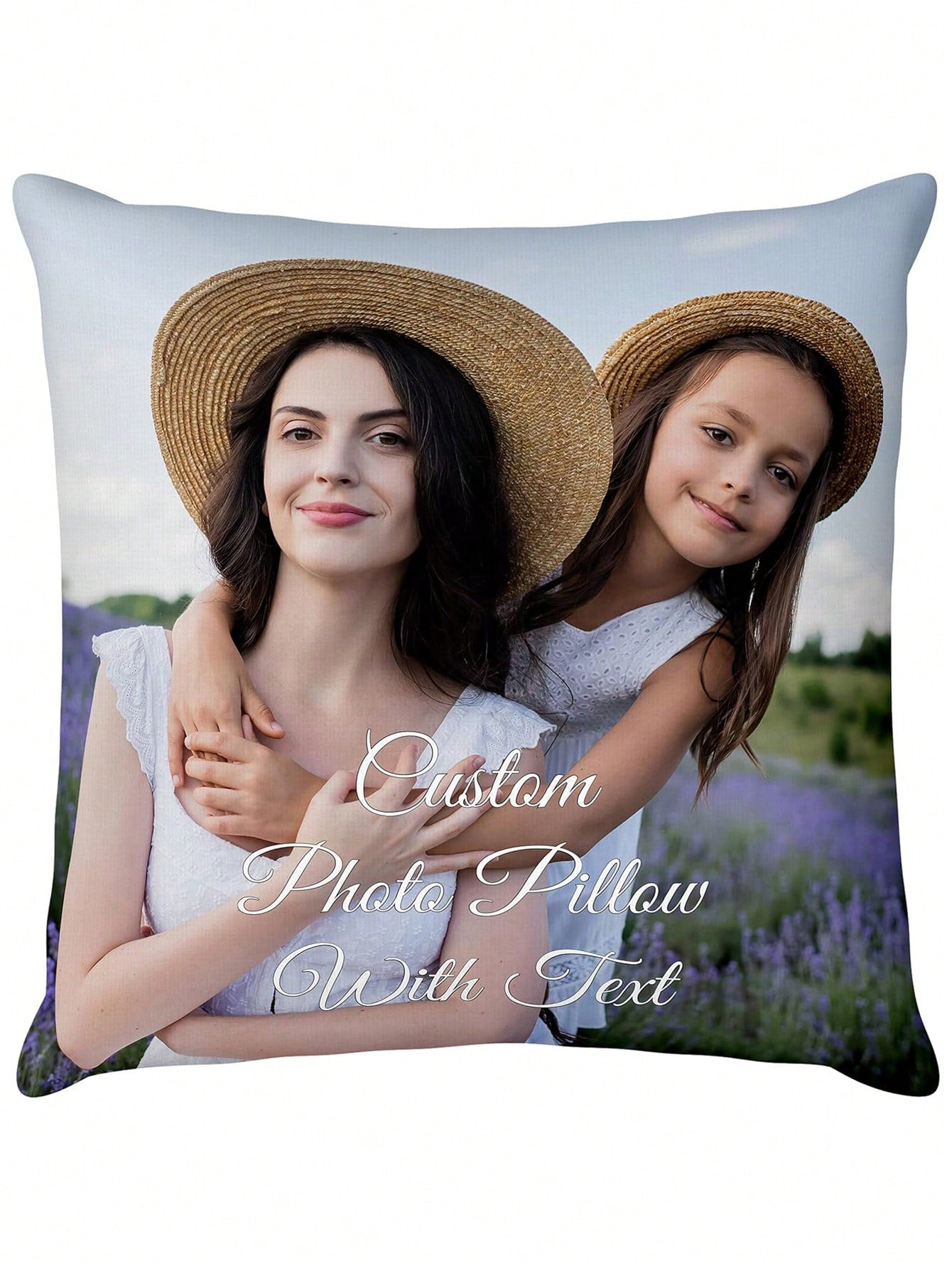 1pc Customized Throw Pillow Cover, DIY Personalized Pillow, Home Decor, Square Printed Cushion Cover, Suitable For Weddings, Pets, Babies, Mother's Day And Other Occasions, Soft And Comfortable, Uniqu
