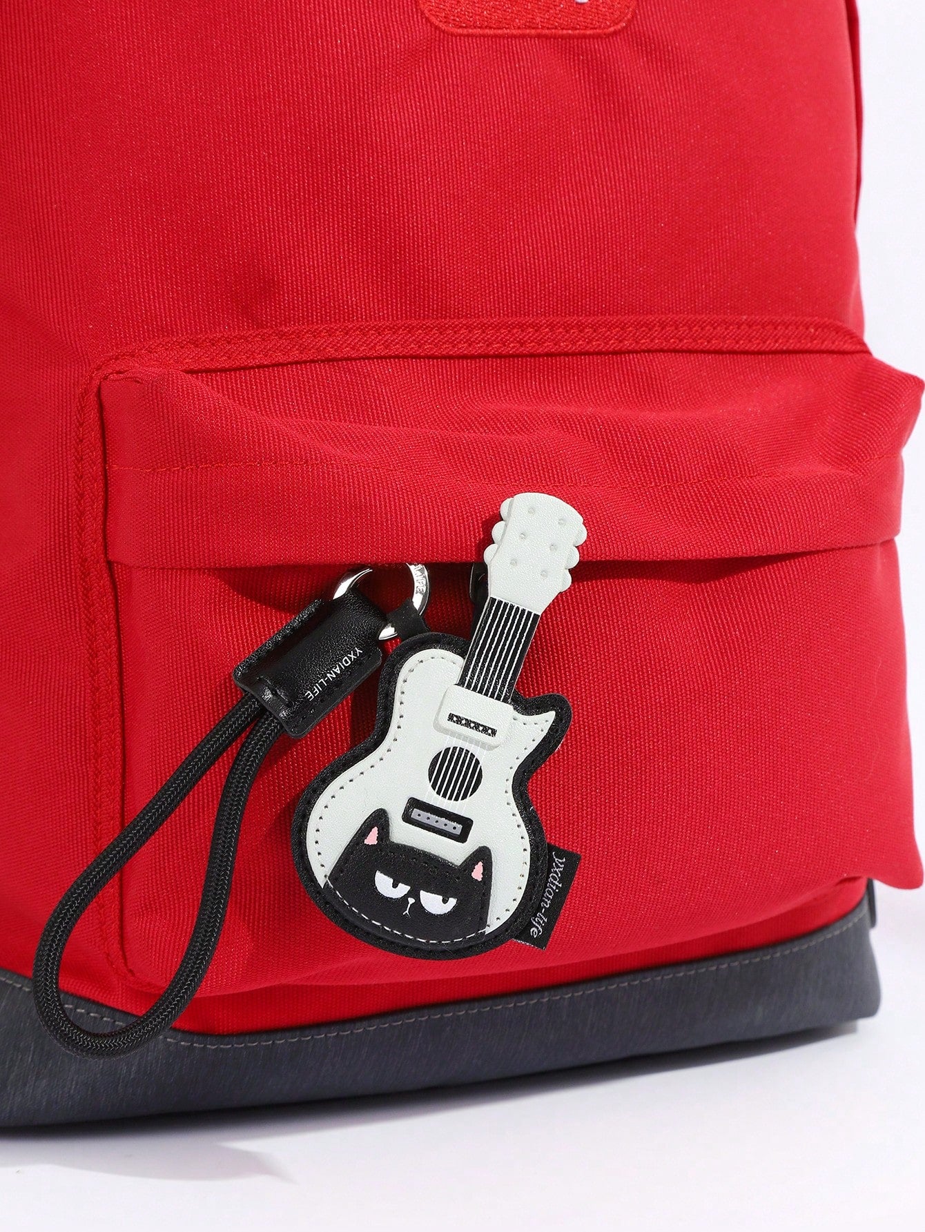 1pc Cute Cat Musical Instrument PU Leather Keychain, Violin Piano Guitar Cartoon Pendant, Creative Bag Charm, Accessory, Daily Gift For Best Friend, Music Lover, Birthday, Holiday