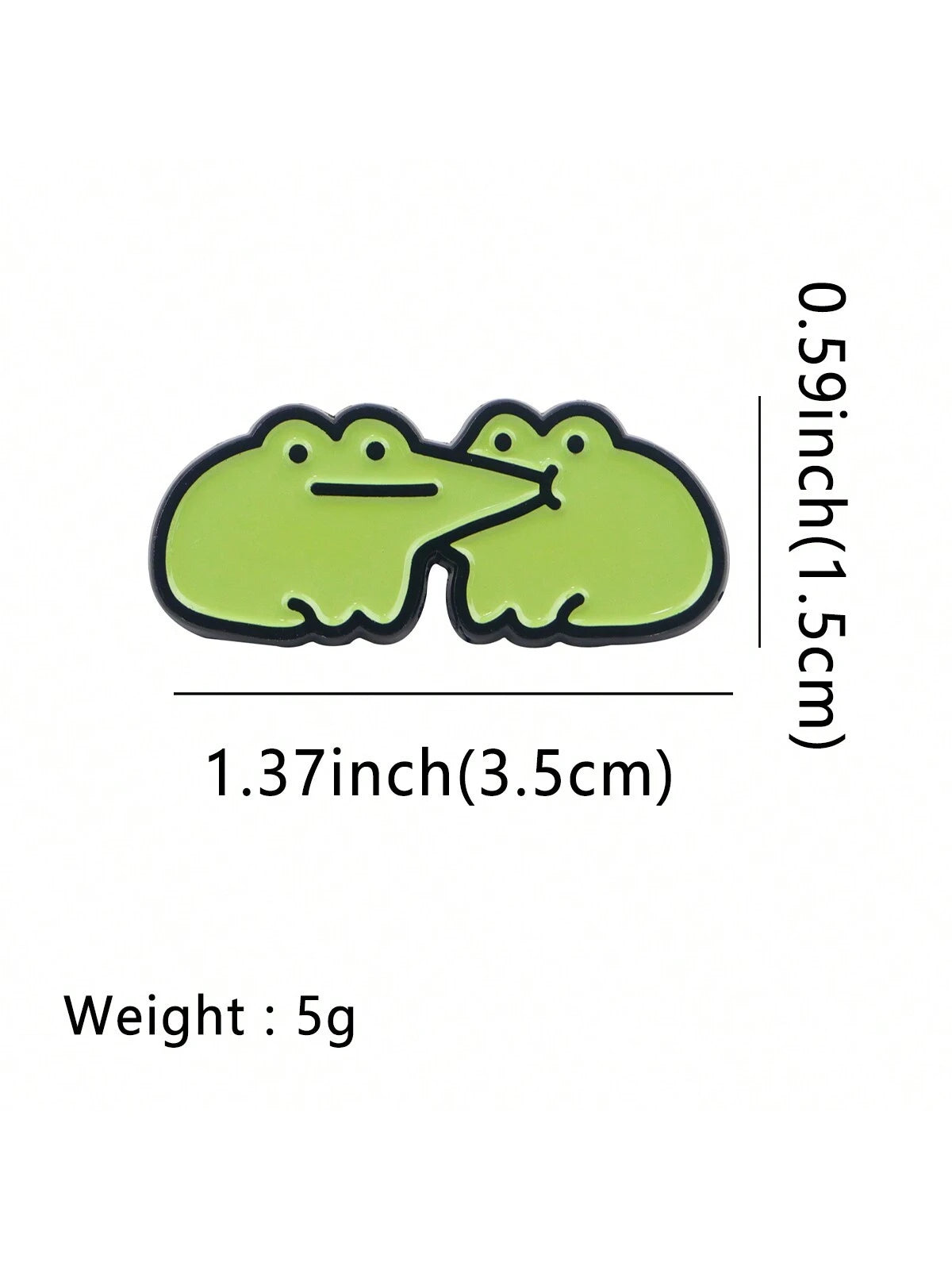 1pc Cute Frog Enamel Brooch- Lovely Badge For Backpacks And Clothes Dress Accessories Pin For Clothes Bag Charm School Office Accessories Shirts Jacket Jewelry Christmas Halloween Clothes Pin Funny T