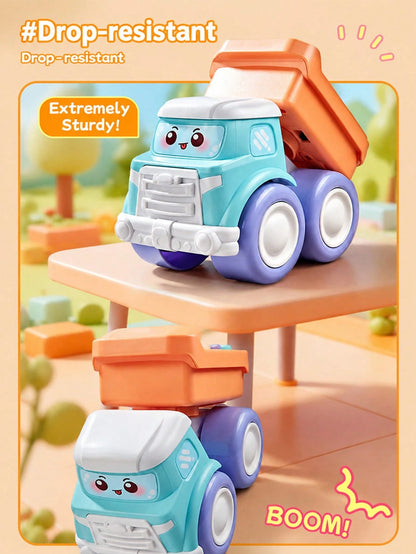 1pc Cute Music Truck Toy, Suitable For Babies, Featuring Piano, Guitar And Drum Functions, Excellent Early Education Sensory Friction Powered Vehicle, Toddler Gift