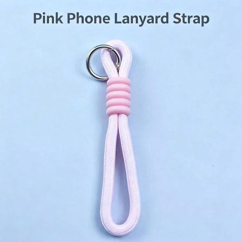 1pc, Cute Woven Wristband Key Lanyard, Simple Knotted Hand Lanyard With Metal Spring Ring, Fashionable And Portable Accessory, Suitable For Keys And Bag Charms, Lightweight Decorative Lanyard.
