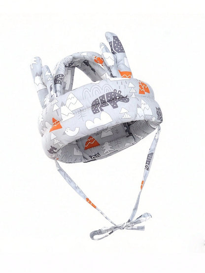 1pc Deer Horn Shaped Baby Anti-Collision Helmet, Toddler Anti-Fall Head Protection Cap, Breathable Washable All Season Essential For Baby Crawling And Walking