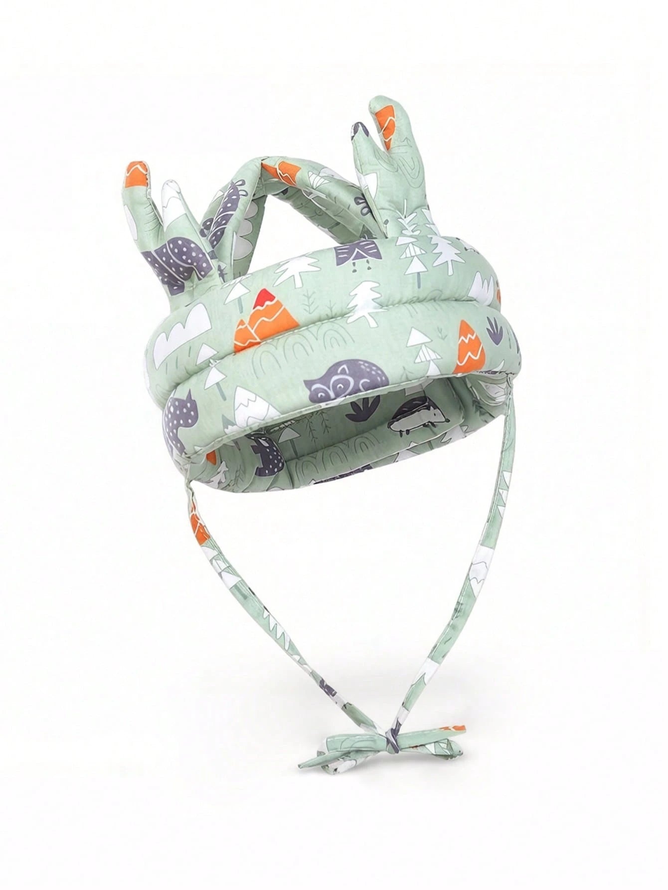 1pc Deer Horn Shaped Baby Anti-Collision Helmet, Toddler Anti-Fall Head Protection Cap, Breathable Washable All Season Essential For Baby Crawling And Walking