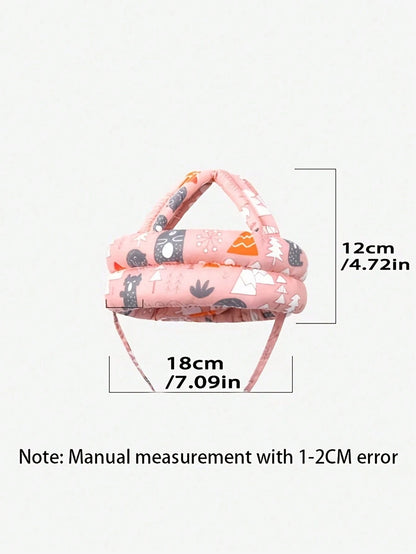 1pc Deer Horn Shaped Baby Anti-Collision Helmet, Toddler Anti-Fall Head Protection Cap, Breathable Washable All Season Essential For Baby Crawling And Walking