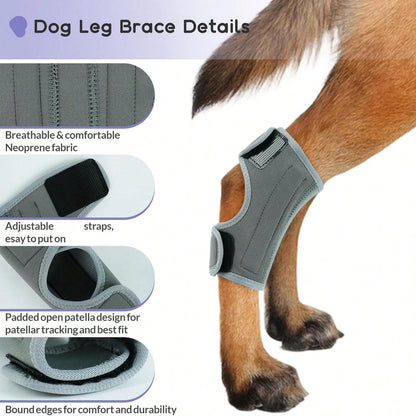 1pc Dog Leg Brace, Suitable For Limb Joint, Wound, Sprain And Arthritis Recovery Treatment