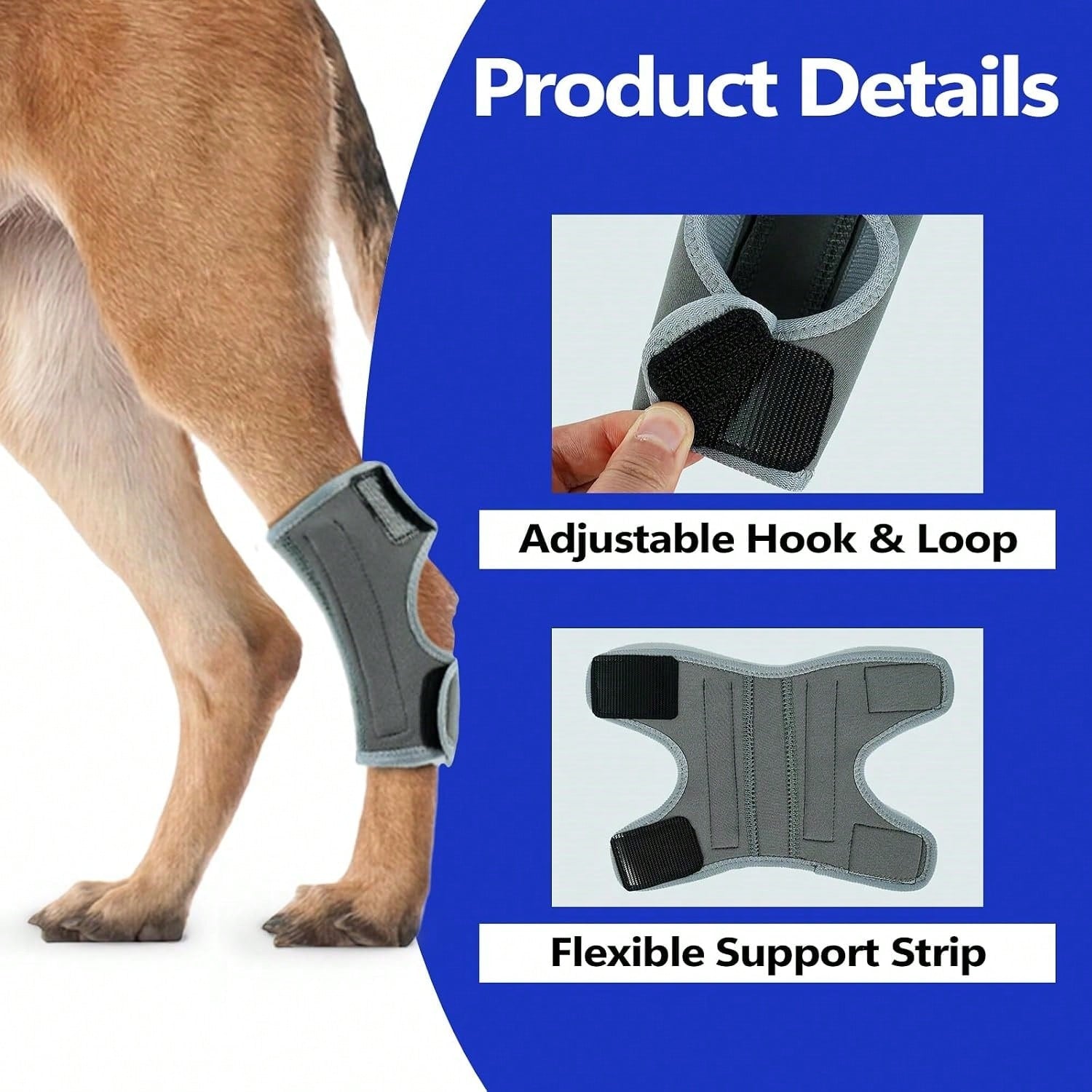 1pc Dog Leg Brace, Suitable For Limb Joint, Wound, Sprain And Arthritis Recovery Treatment