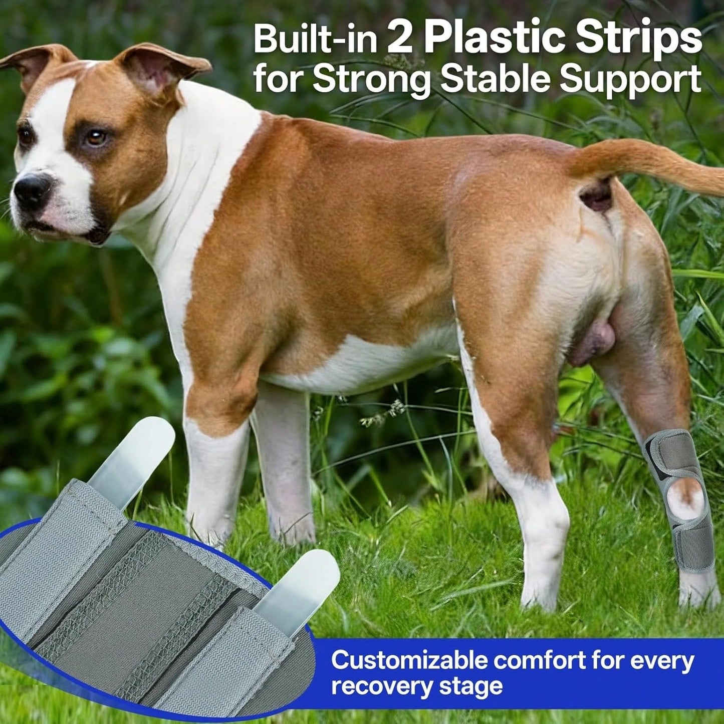 1pc Dog Leg Brace, Suitable For Limb Joint, Wound, Sprain And Arthritis Recovery Treatment