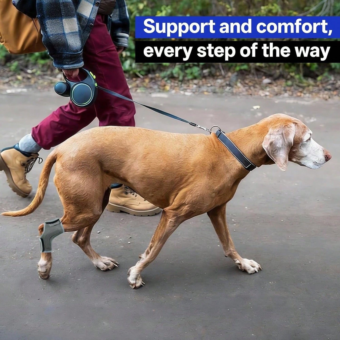 1pc Dog Leg Brace, Suitable For Limb Joint, Wound, Sprain And Arthritis Recovery Treatment