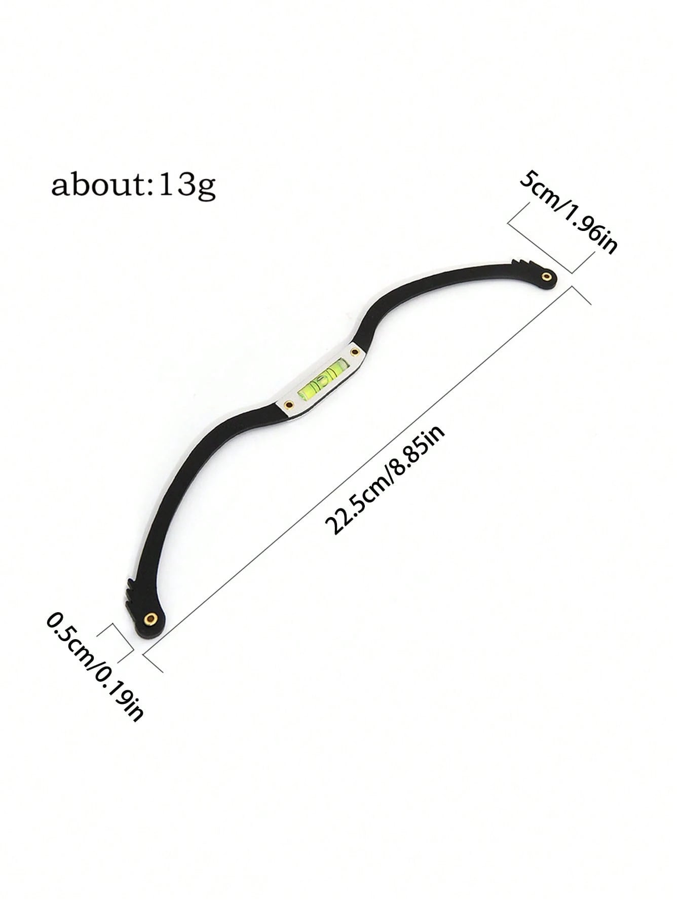 1pc Embroidered Eyebrow Ruler, Horizontal Design, Eyebrow Shaping Template, Symmetrical Eyebrow Template Tool, With Level, Essential Tool For Beauticians
