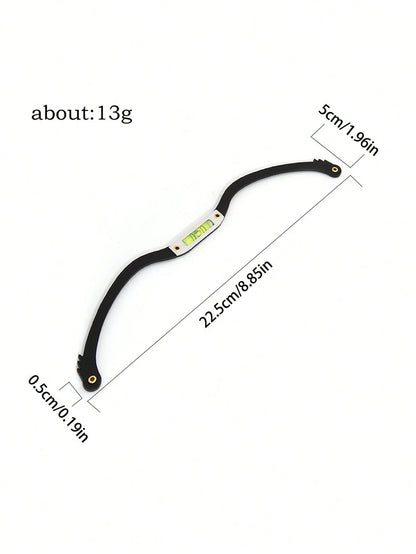 1pc Embroidered Eyebrow Ruler, Horizontal Design, Eyebrow Shaping Template, Symmetrical Eyebrow Template Tool, With Level, Essential Tool For Beauticians