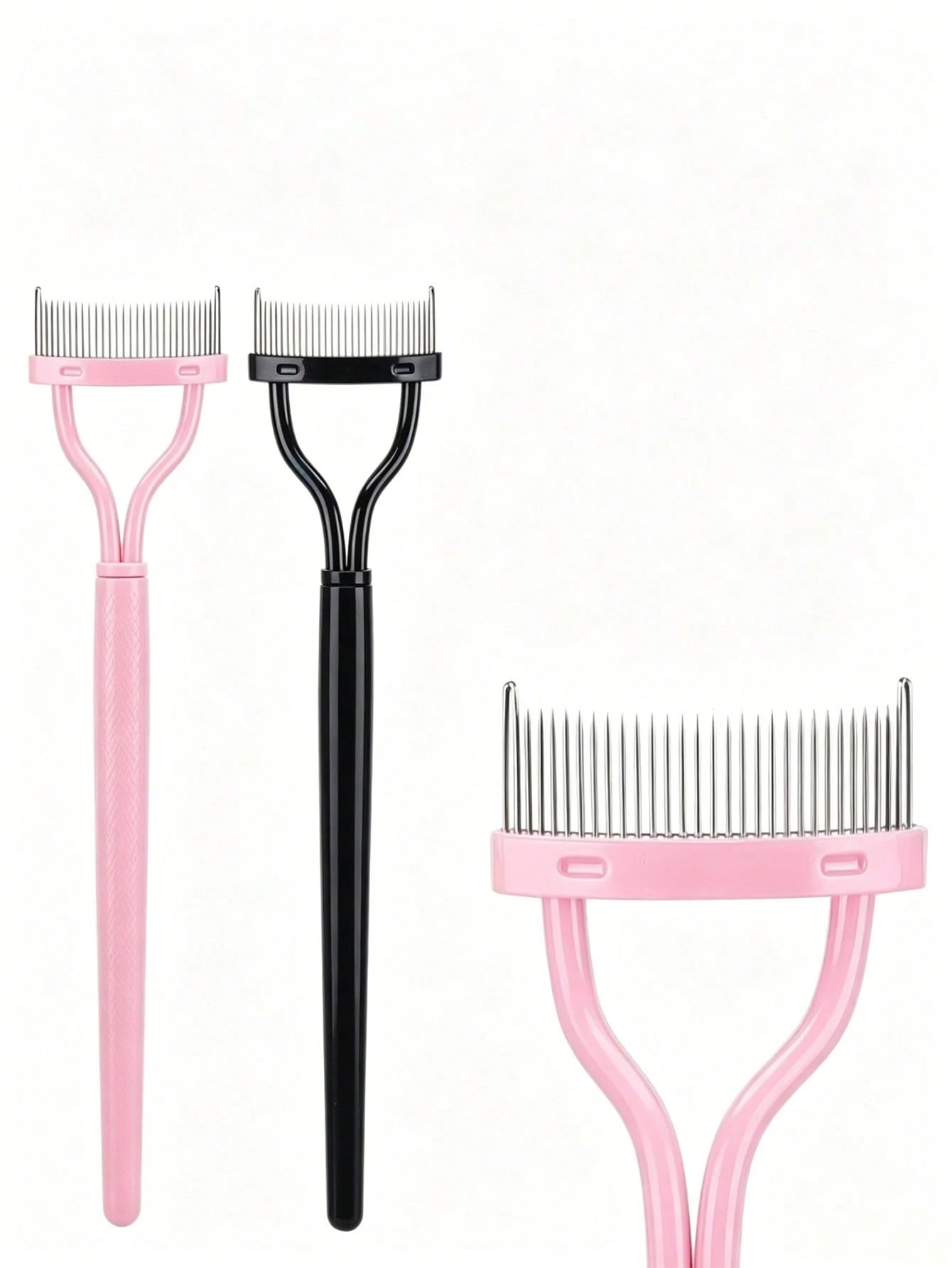 1pc Eyelash Comb,Eyelash Separator,Steel Needle Eyelash Comb,Stainless Steel Fine-Tooth Comb,Eyelash Comb For Separating And Grooming Lashes,Eyeshadow Brush,False Eyelash,Bathroom Accessories,Holiday