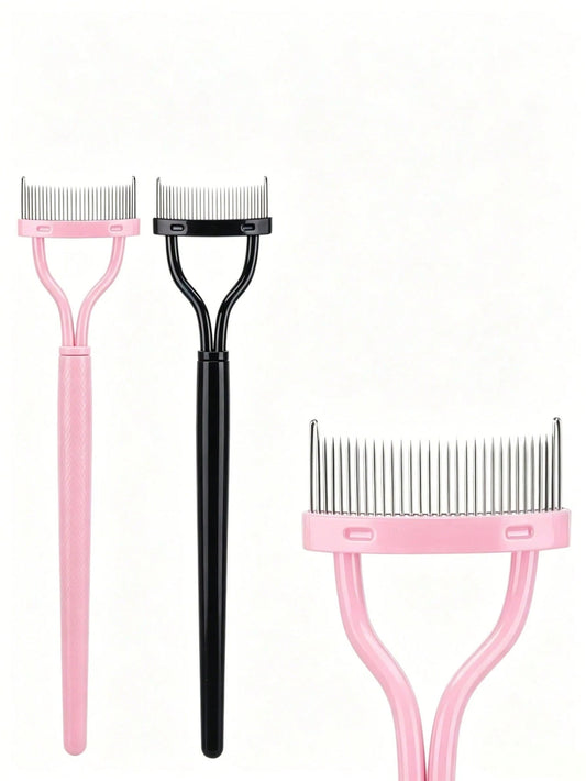 1pc Eyelash Comb,Eyelash Separator,Steel Needle Eyelash Comb,Stainless Steel Fine-Tooth Comb,Eyelash Comb For Separating And Grooming Lashes,Eyeshadow Brush,False Eyelash,Bathroom Accessories,Holiday