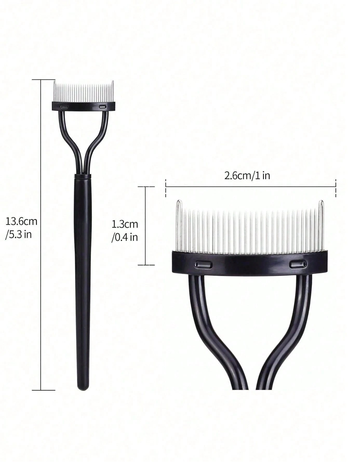 1pc Eyelash Comb,Eyelash Separator,Steel Needle Eyelash Comb,Stainless Steel Fine-Tooth Comb,Eyelash Comb For Separating And Grooming Lashes,Eyeshadow Brush,False Eyelash,Bathroom Accessories,Holiday