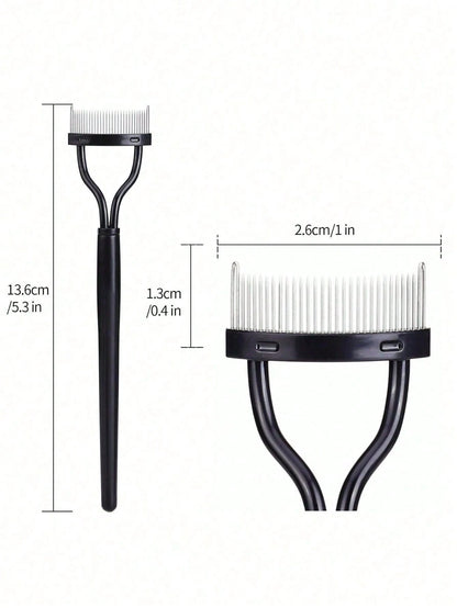 1pc Eyelash Comb,Eyelash Separator,Steel Needle Eyelash Comb,Stainless Steel Fine-Tooth Comb,Eyelash Comb For Separating And Grooming Lashes,Eyeshadow Brush,False Eyelash,Bathroom Accessories,Holiday