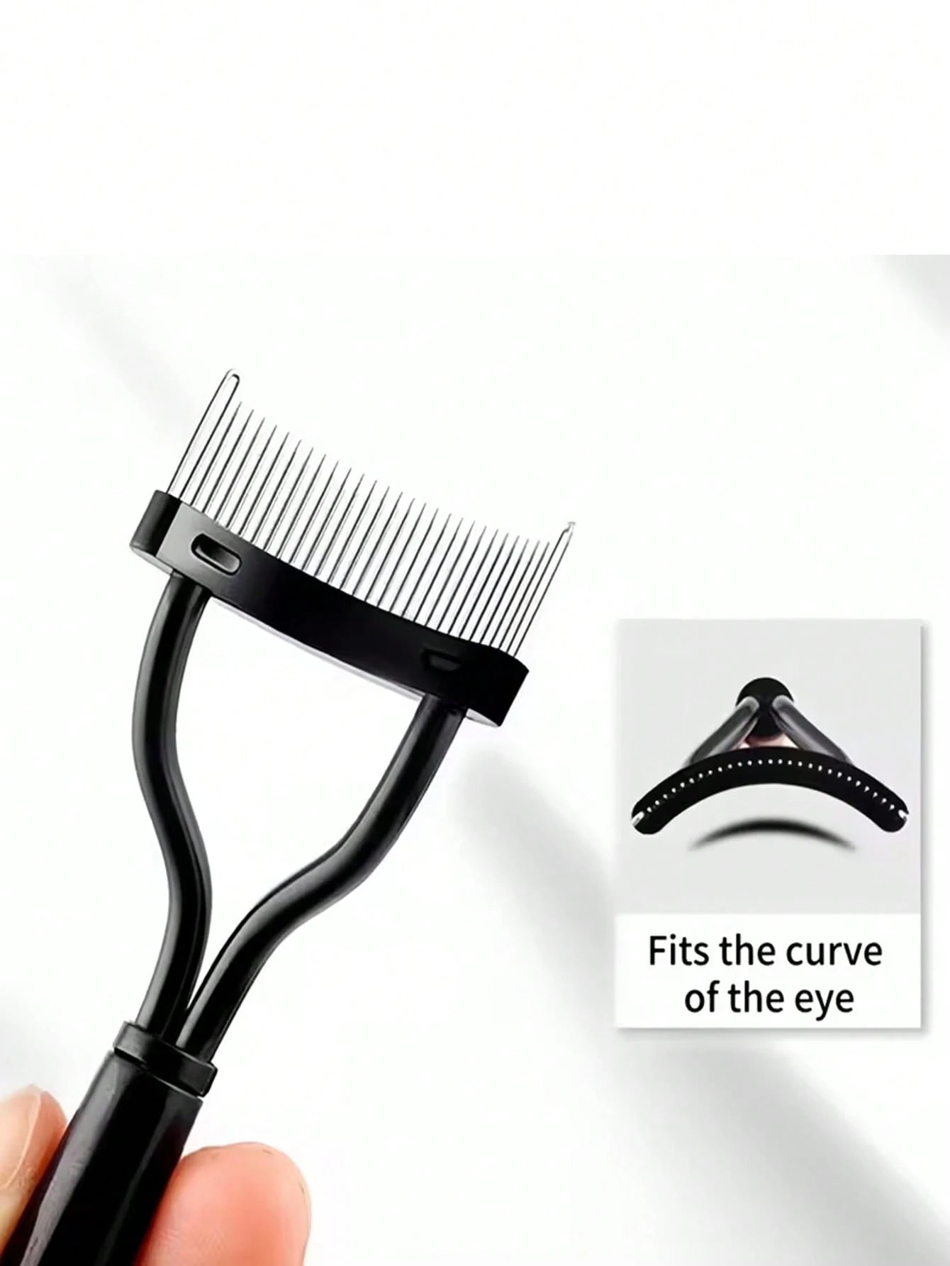 1pc Eyelash Comb,Eyelash Separator,Steel Needle Eyelash Comb,Stainless Steel Fine-Tooth Comb,Eyelash Comb For Separating And Grooming Lashes,Eyeshadow Brush,False Eyelash,Bathroom Accessories,Holiday