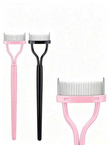 1pc Eyelash Comb,Eyelash Separator,Steel Needle Eyelash Comb,Stainless Steel Fine-Tooth Comb,Eyelash Comb For Separating And Grooming Lashes,Eyeshadow Brush,False Eyelash,Bathroom Accessories,Holiday