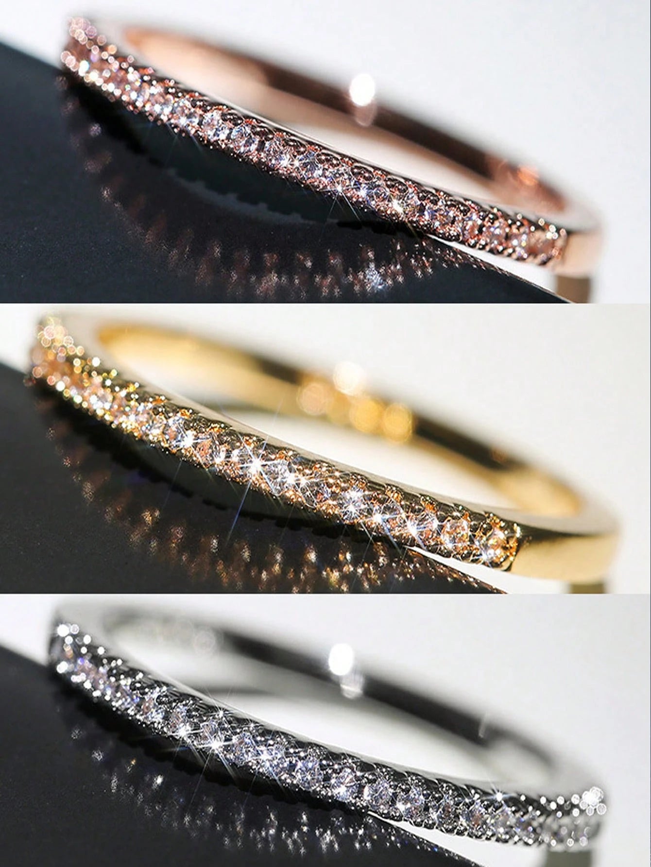 1pc Fashionable Minimalist Design Ladies' Ring With Micro-Inlay Cubic Zirconia, Versatile Gift For Women Party