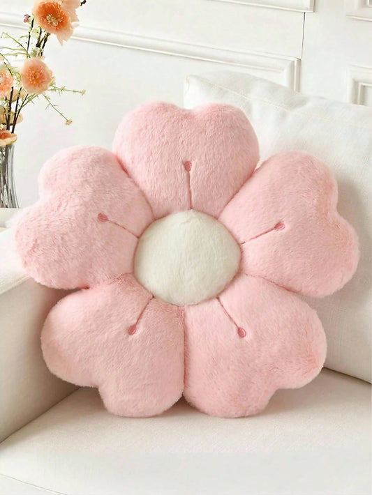 1pc Floral Decorative Pillow, Daisy Shaped Cushion For Bed, Sofa, Bedroom Decor, Home Decor, Lovely Gift For Family And Friends, Spring