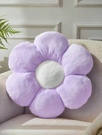 1pc Floral Decorative Throw Pillow, Cute & Soft Flower Plush Pillow, 11.8"/15.7" Floral Cushion Floor Mat For Spring, Bedroom Living Room Decor, Spring Birthday Gift For Family & Friends