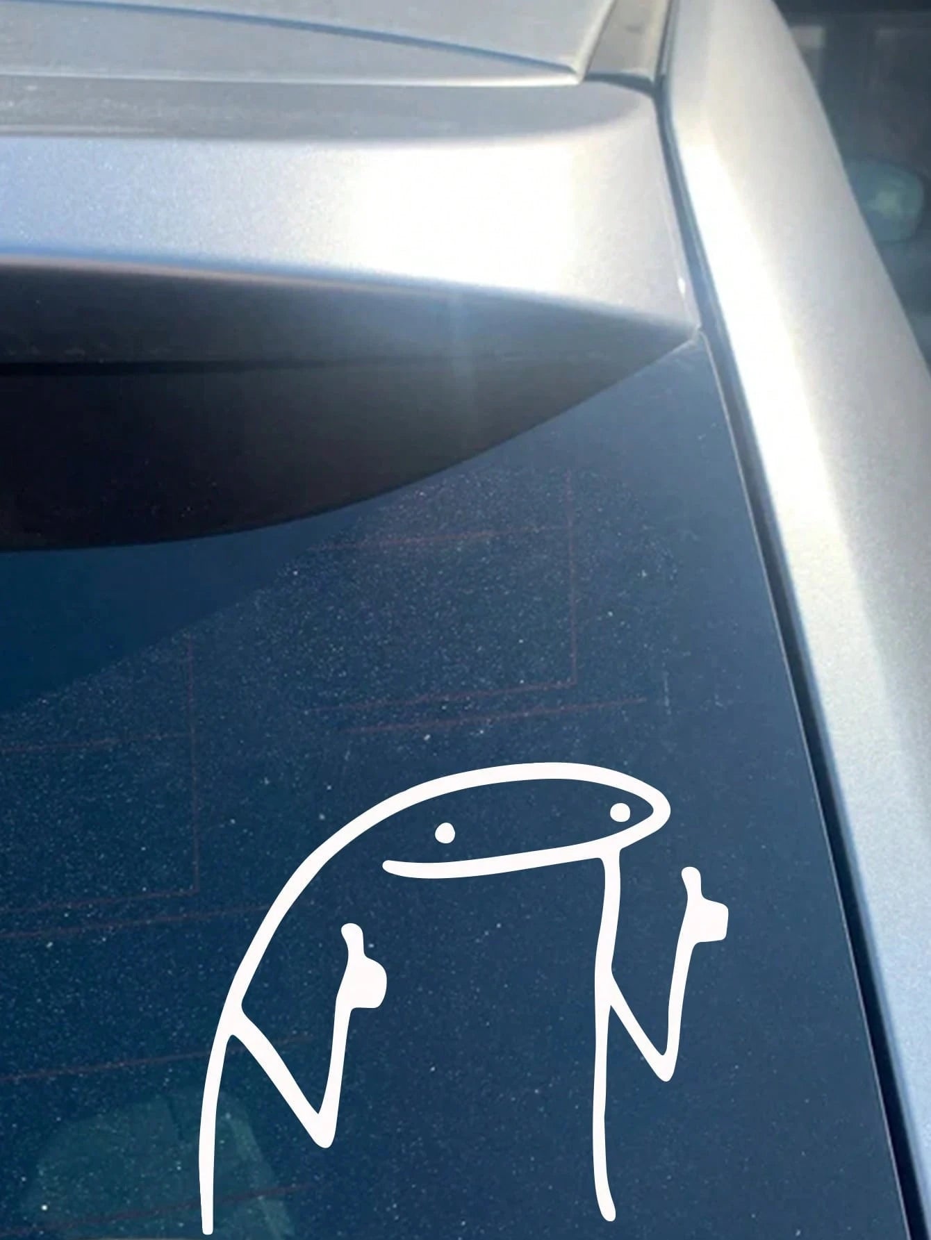 1pc Funny Pattern Car Window Stickers Add Interest To Motorcycle Cars