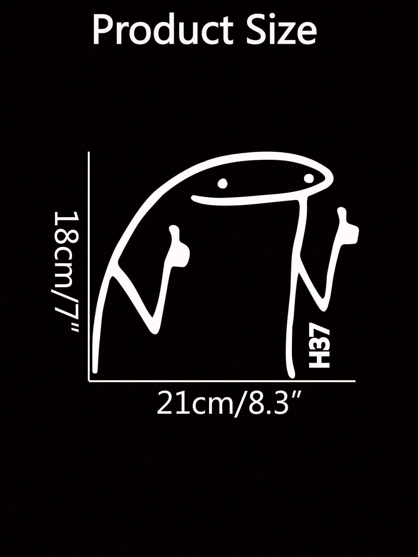 1pc Funny Pattern Car Window Stickers Add Interest To Motorcycle Cars