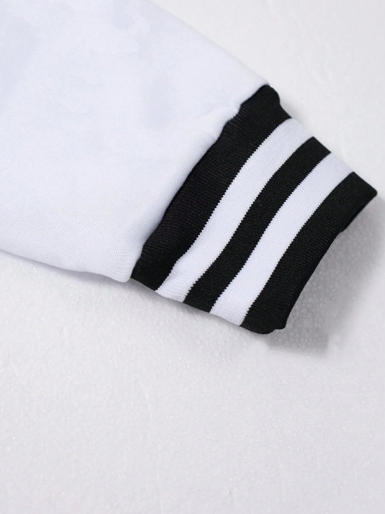 1pc Girls' Casual Loose Colorblock Outdoor Sports Letter Print Ribbed Contrast Color Fleece Lined Thickened Open Front Jacket Baseball Shirt Spring Autumn Winter Back To School