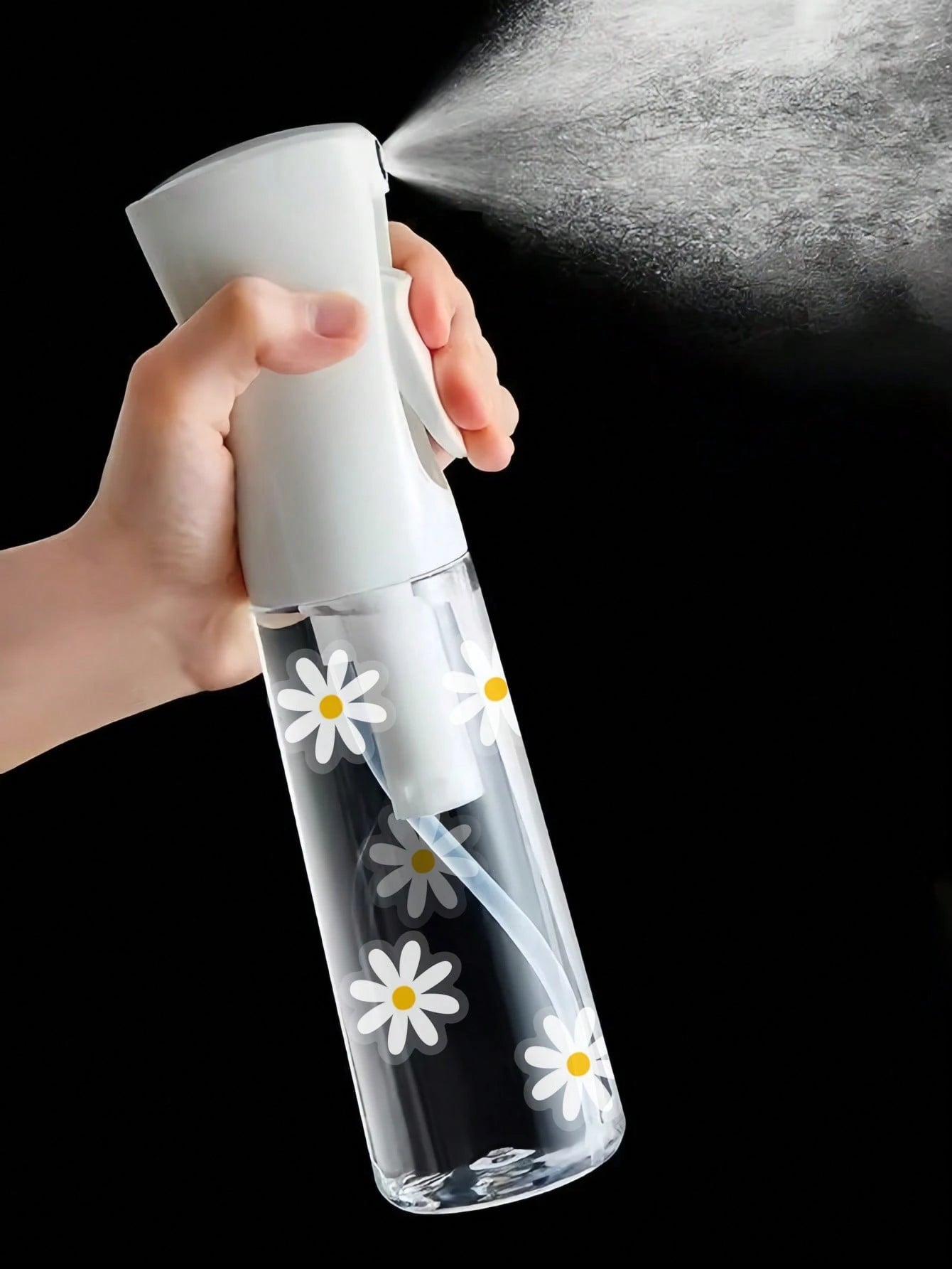 1pc Hair Spray Bottle 200/300ml High-Pressure Continuous White Automatic Air Pressure Superfine Spray Bottle, Hair Tools, Suitable For Bathrooms, Bedrooms, Kitchens, Dressers, Beauty Salons, Hair Salo