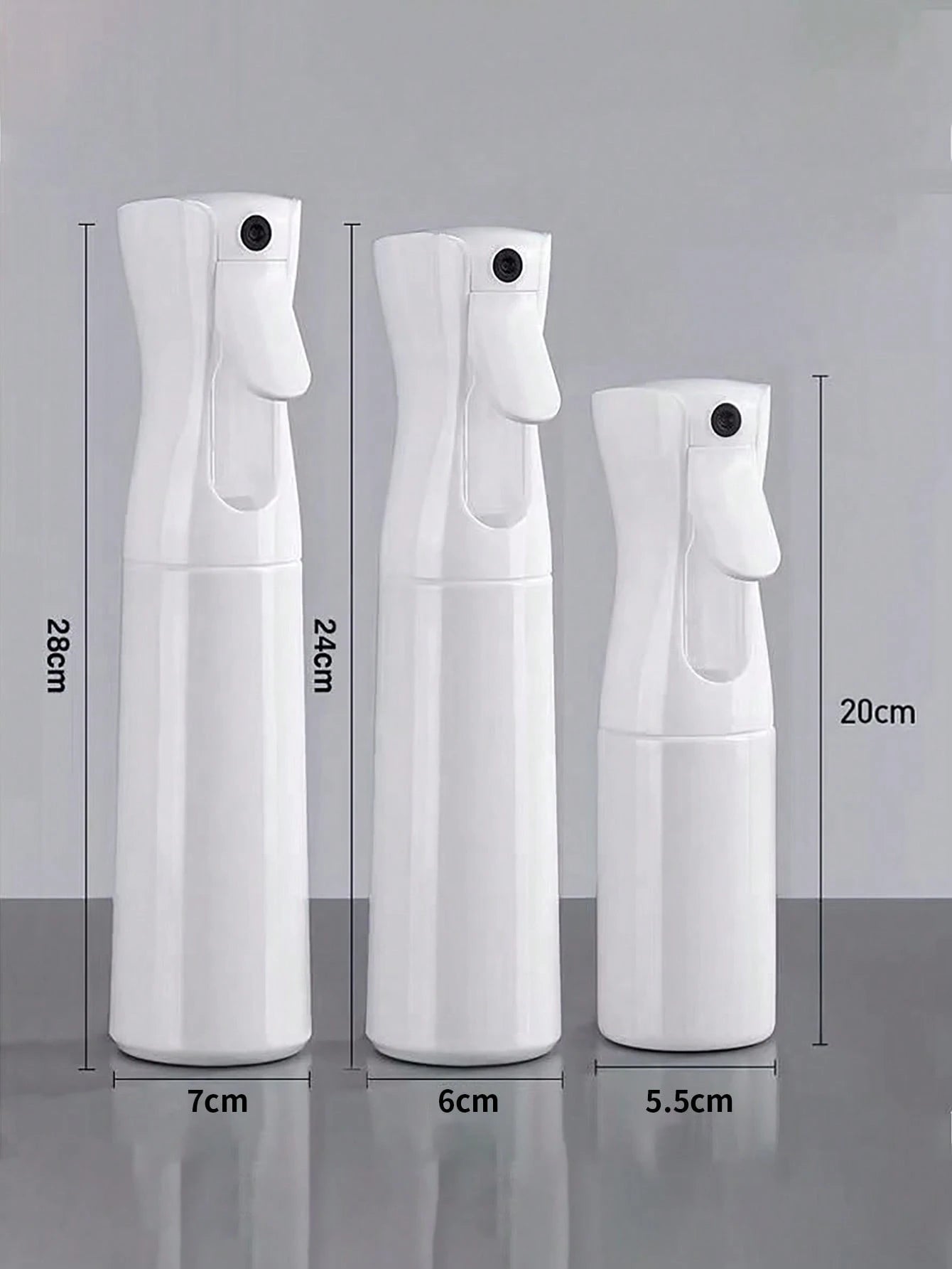 1pc Hair Spray Bottle 200/300ml High-Pressure Continuous White Automatic Air Pressure Superfine Spray Bottle, Hair Tools, Suitable For Bathrooms, Bedrooms, Kitchens, Dressers, Beauty Salons, Hair Salo