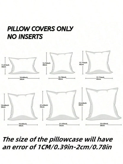 1PC Halloween Pumpkin Pattern Decorative Pillow Case, Soft Plush Sofa Cushion Cover, Suitable For Home Use