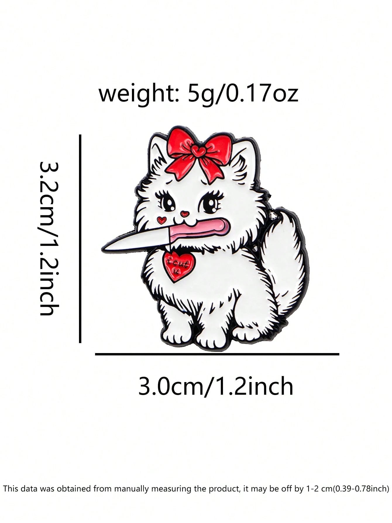 1PC Happy Crying Thumbs-Up Cat Enamel Pin, Cute Animal Badges