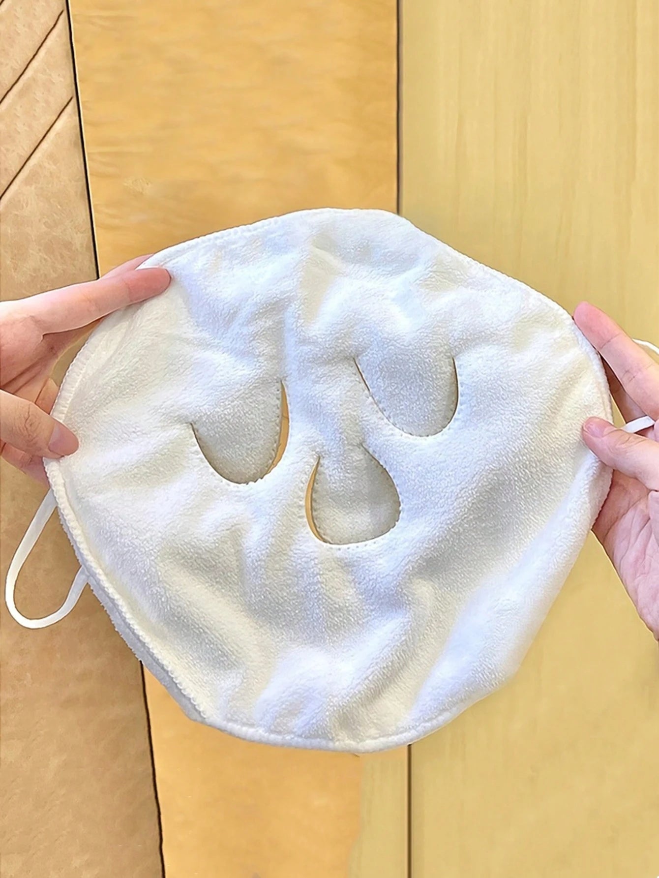 1pc Hot Compress Face Towel Masks, Reusable Facial Steamer Towel For Hot Cold Skin Care Home Bathroom Decor Back To School For Beauty Salon Home Bathroom