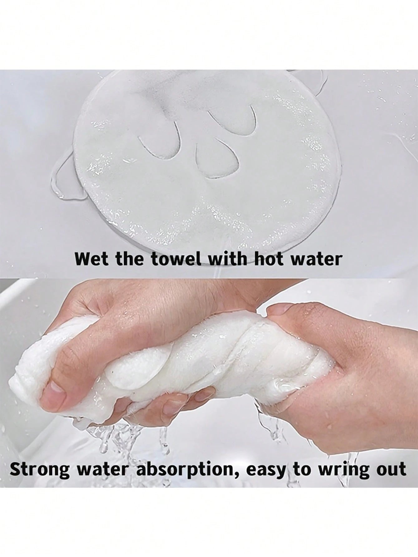 1pc Hot Compress Face Towel Masks, Reusable Facial Steamer Towel For Hot Cold Skin Care Home Bathroom Decor Back To School For Beauty Salon Home Bathroom