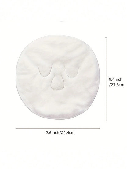 1pc Hot Compress Face Towel Masks, Reusable Facial Steamer Towel For Hot Cold Skin Care Home Bathroom Decor Back To School For Beauty Salon Home Bathroom