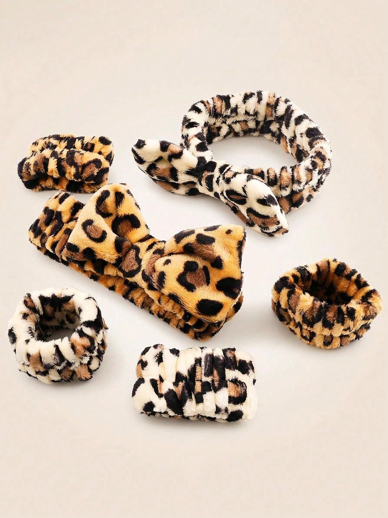 1pc Leopard Print Headband, Makeup Headband, Christmas Hair Accessory, Women's Facial Wash Headband, SPA Gift, Party, Daily Wear, Lightweight & Practical, Women's Headband, Home Beauty Women's Accesso