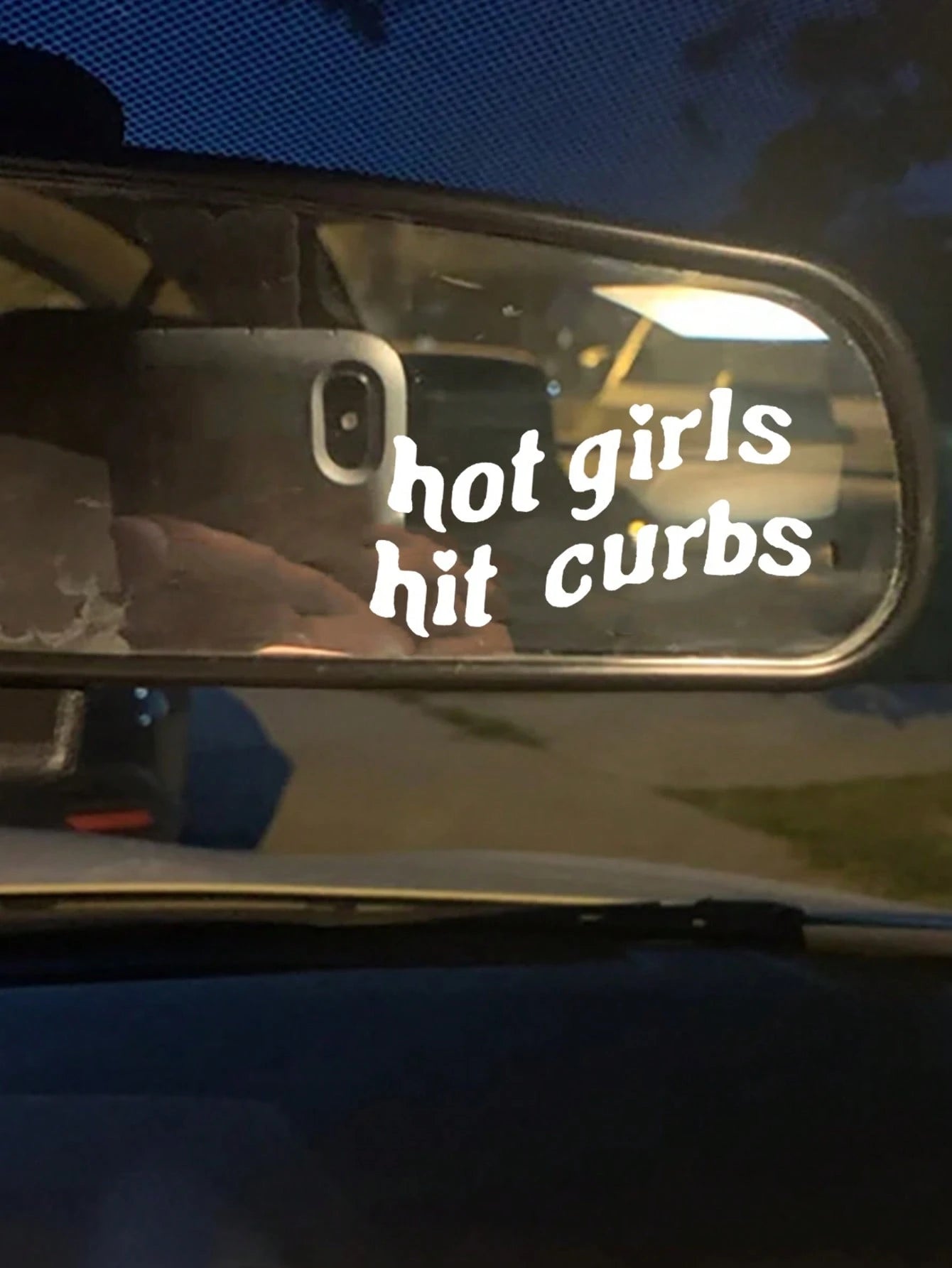 1pc Letter Graphic Car Sticker