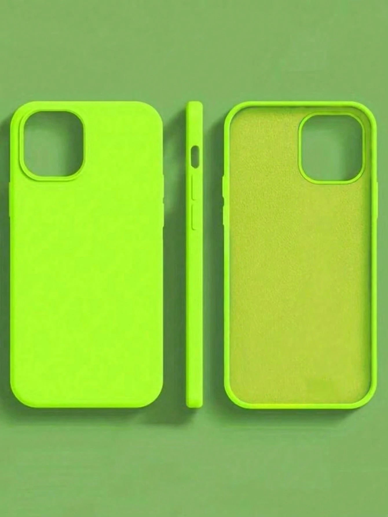 1pc Luxury Fluorescent Liquid Silicone Phone Case, Compatible With IPhone 17 Air 16 15 14 13 12 11 Pro Max Plus| Liquid Silicone| Ultra-Thin Shockproof Protective Case| Phone