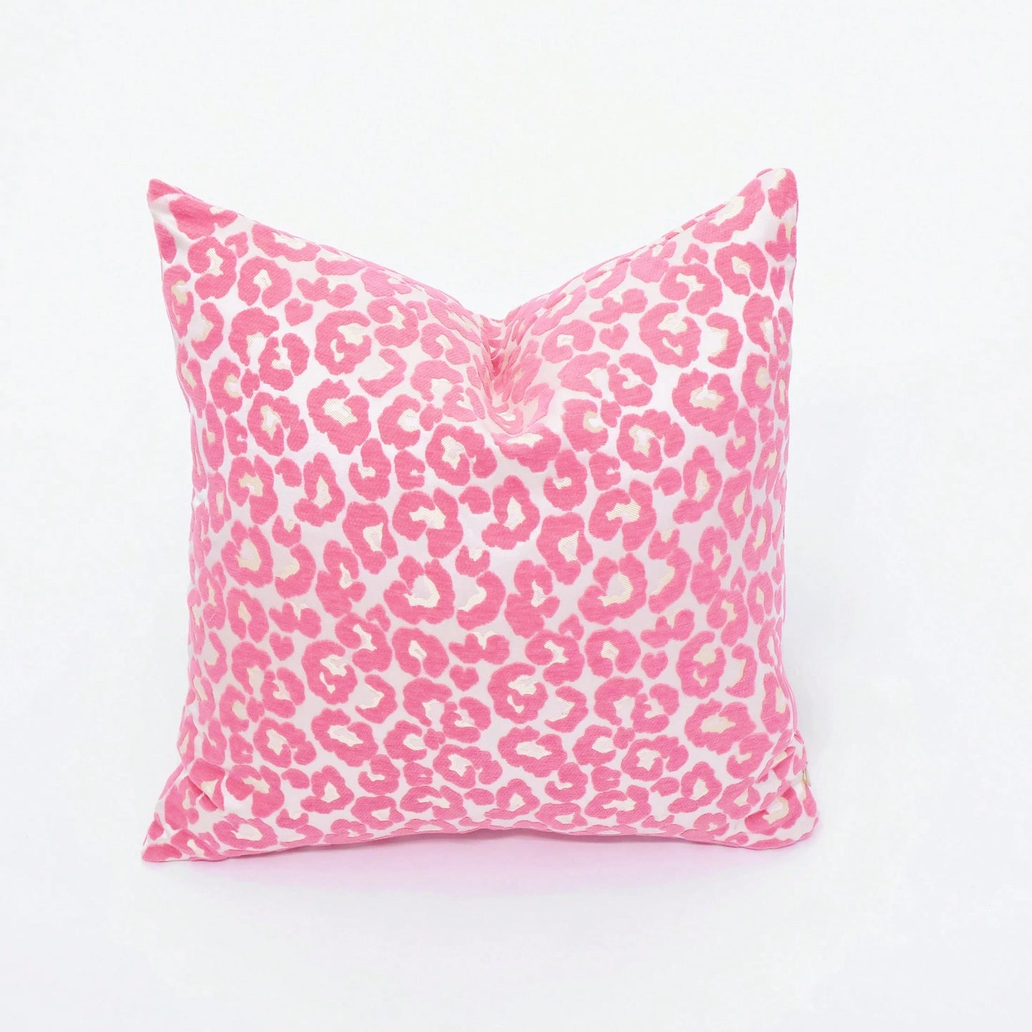 1pc Luxury Leopard Pattern Jacquard Throw Pillow Cover 45*45cm, Suitable For Living Room & Bedroom, High-Quality Feel, Hidden Zipper